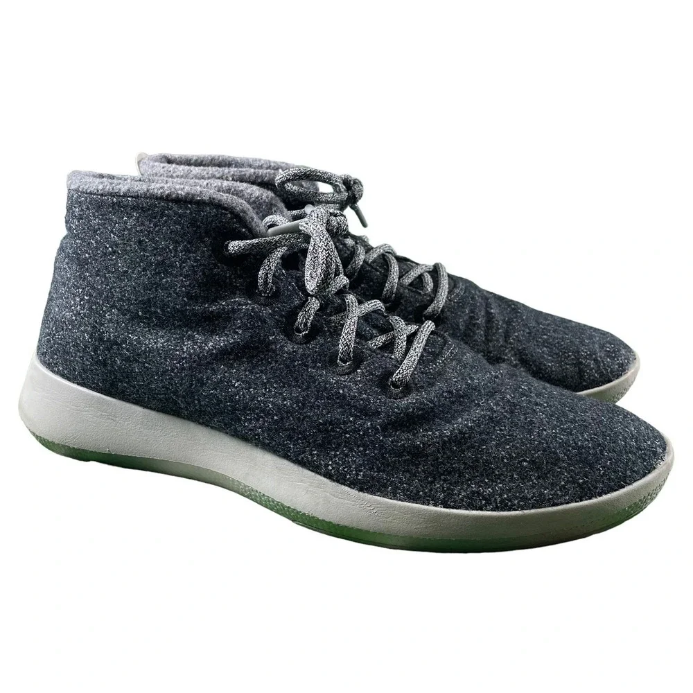 Allbirds Mizzle High Top Wool Runners Mens Size 14 Grey Charcoal